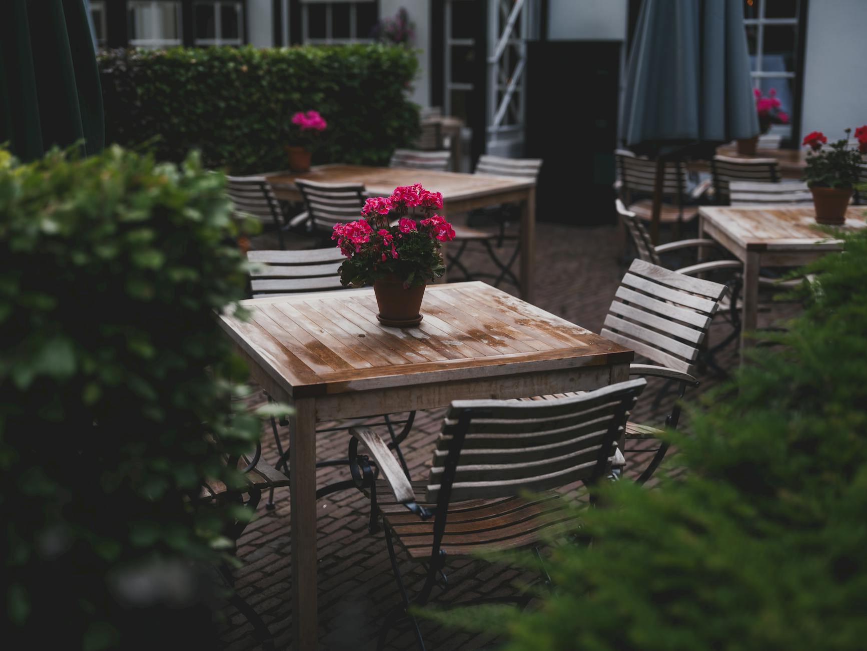 Gastgarten im Sommer